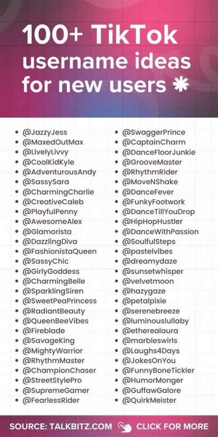 The Ultimate Guide To Creative And Unforgettable TikTok Usernames